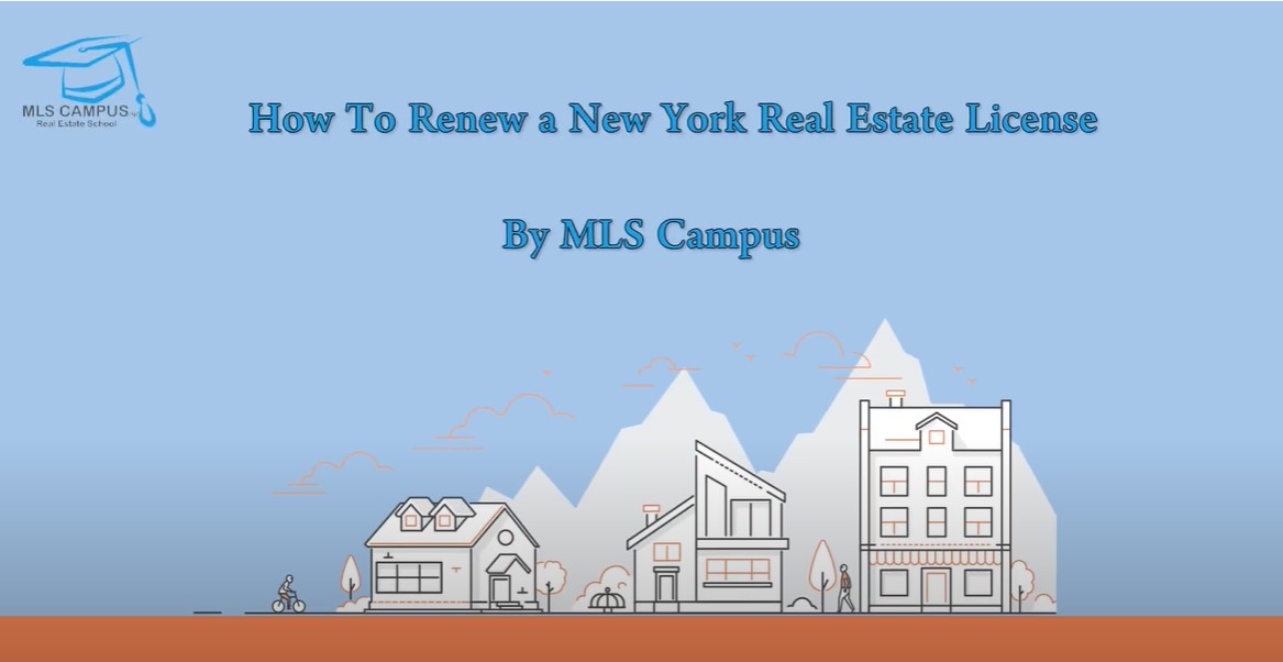 how to renew real estate license in New York - video