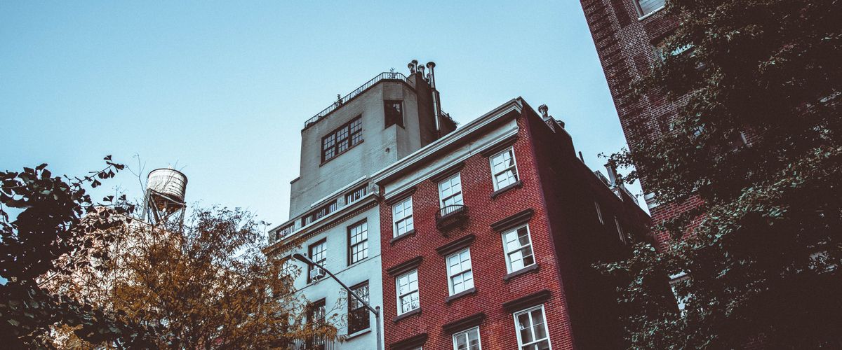 New York City brick residential buildings