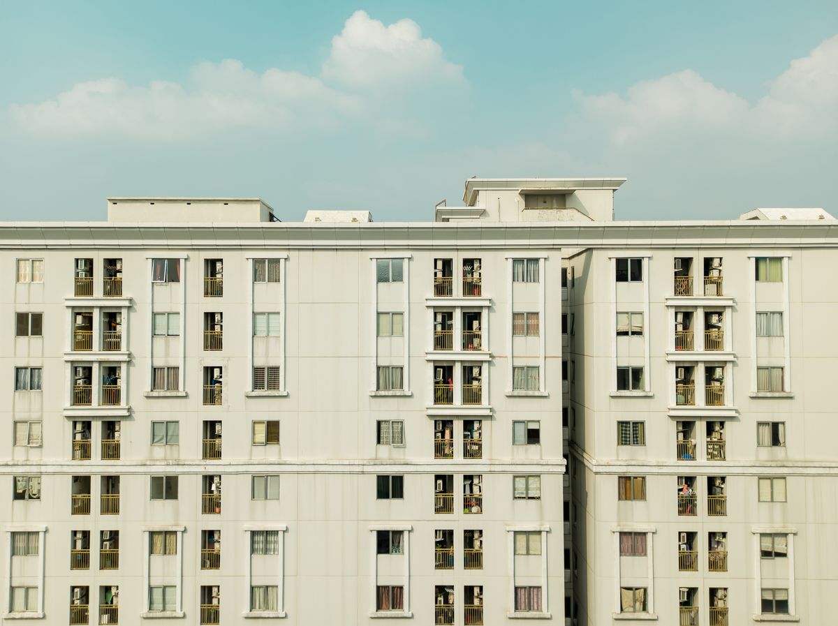 Modern apartment building managed by a licensed Texas property manager